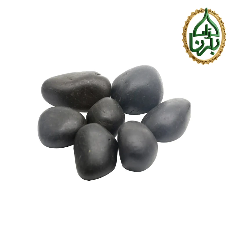 Black Stone Pebbles 5-8 cm dia